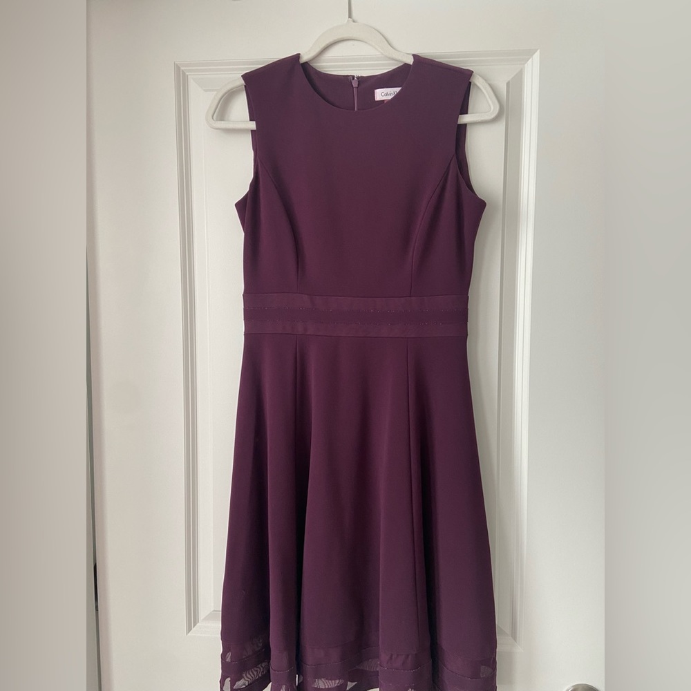 Dark purple Calvin Klein Dress